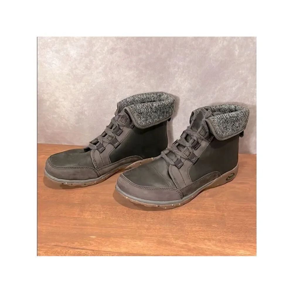 Chaco Barbary Chukka boot dark brown leather size 7